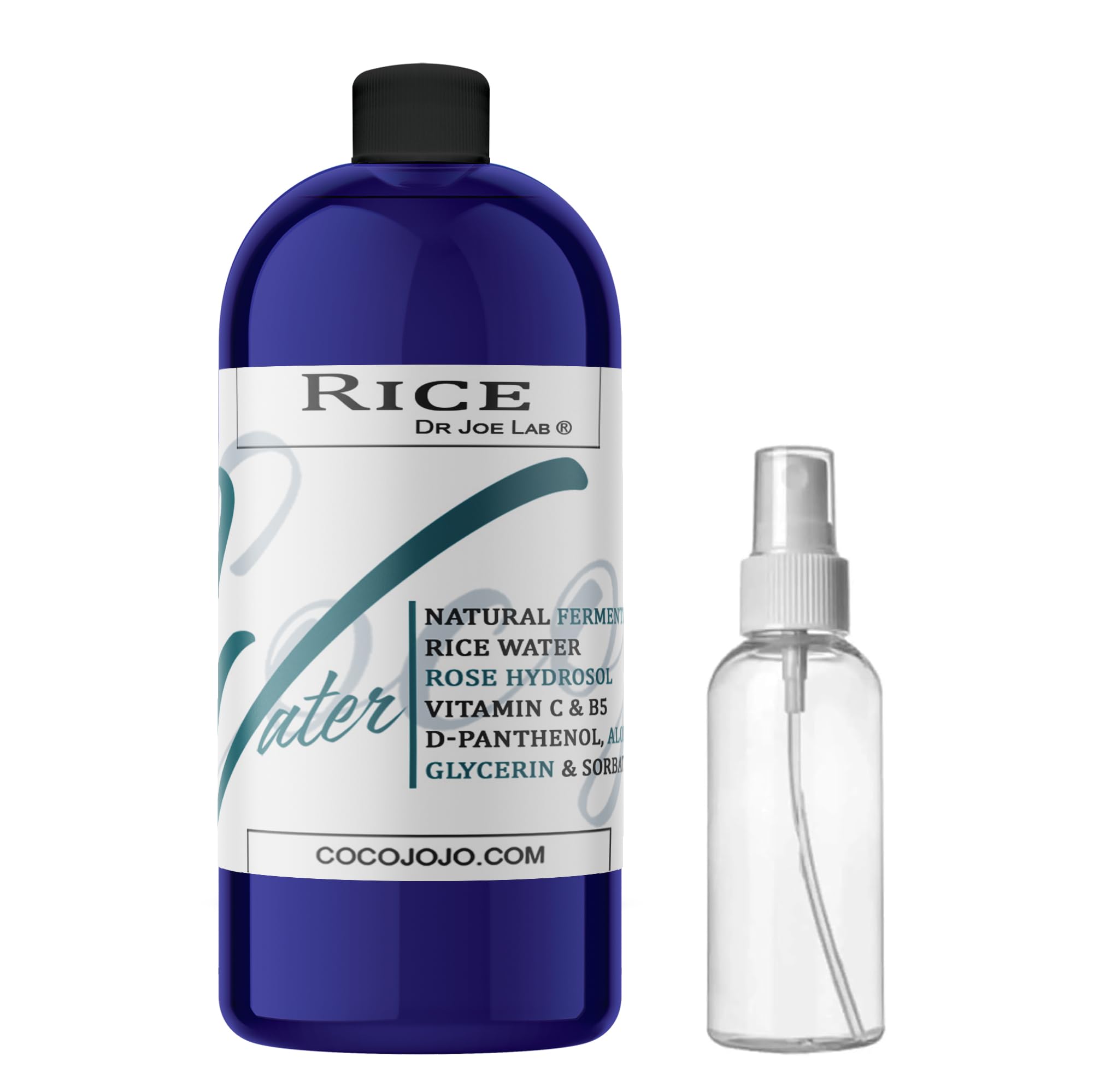 Dr Joe Lab Rice Water Growth Mix – Nourishing Toner for Face & Scalp, Alcohol-Free Spritz (32 oz)
