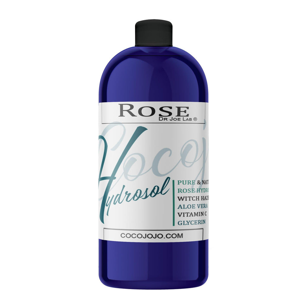 Dr Joe Lab Rose Water Hydrosol – Glycerin, Aloe Vera, Vitamin C & Witch Hazel (32 oz)