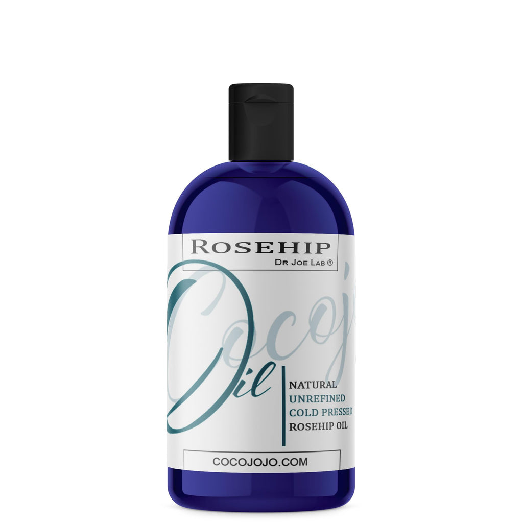 Dr Joe Lab Rosehip Oil for Face – Pure Cold-Pressed Rosehip Oil, 16 oz