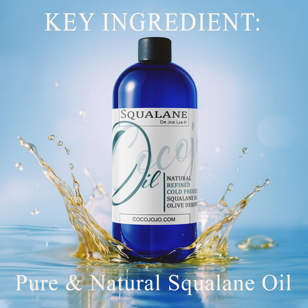 Dr Joe Lab Squalane Oil – Pure Plant-Derived Olive Squalane, Vegan, Cold-Pressed, 16 oz