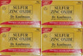 Lot of 4 Dr. Kauffman Medicated Sulfur Soap | 4 Bars of Sulfur Zinc Oxide Soap