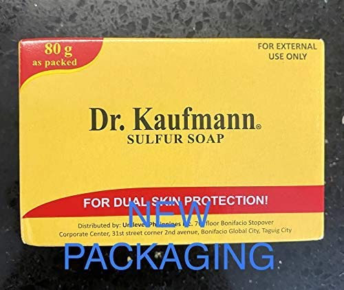 Lot of 4 Dr. Kauffman Medicated Sulfur Soap | 4 Bars of Sulfur Zinc Oxide Soap