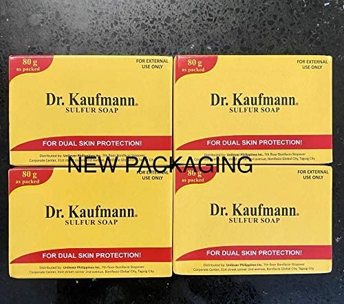 Lot of 4 Dr. Kauffman Medicated Sulfur Soap | 4 Bars of Sulfur Zinc Oxide Soap
