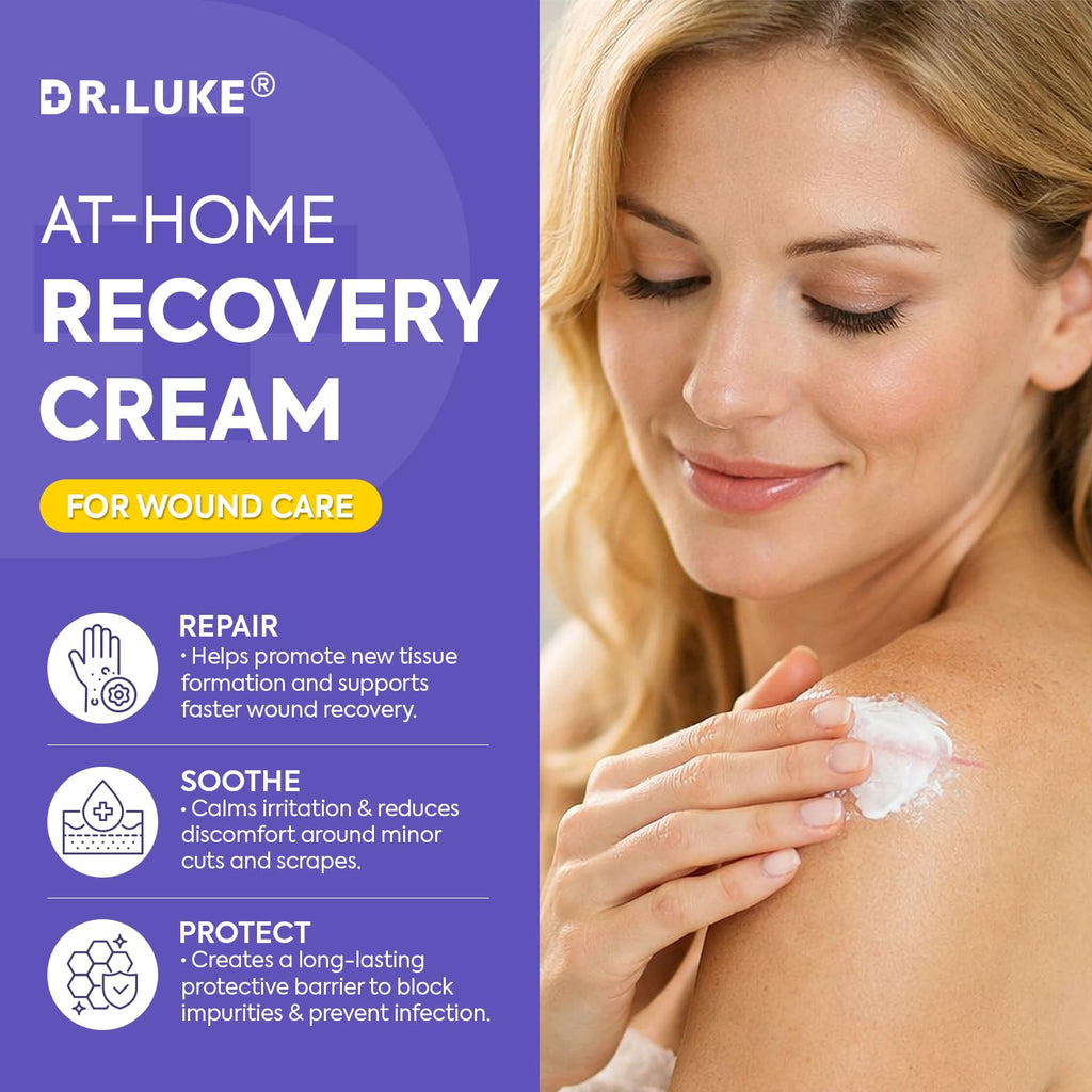Dr. Luke Manuka Honey Wound Gel – Medihoney Wound Care for Minor Wounds, Allantoin 0.5% & Vitamin E, 2.82 oz