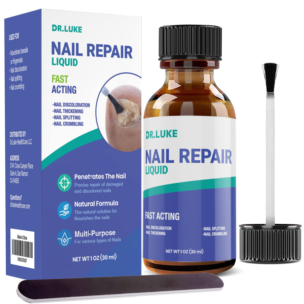Dr. Luke Nail Repair Liquid – Restorative Nail & Cuticle Care (1 oz, Packaging May Vary)