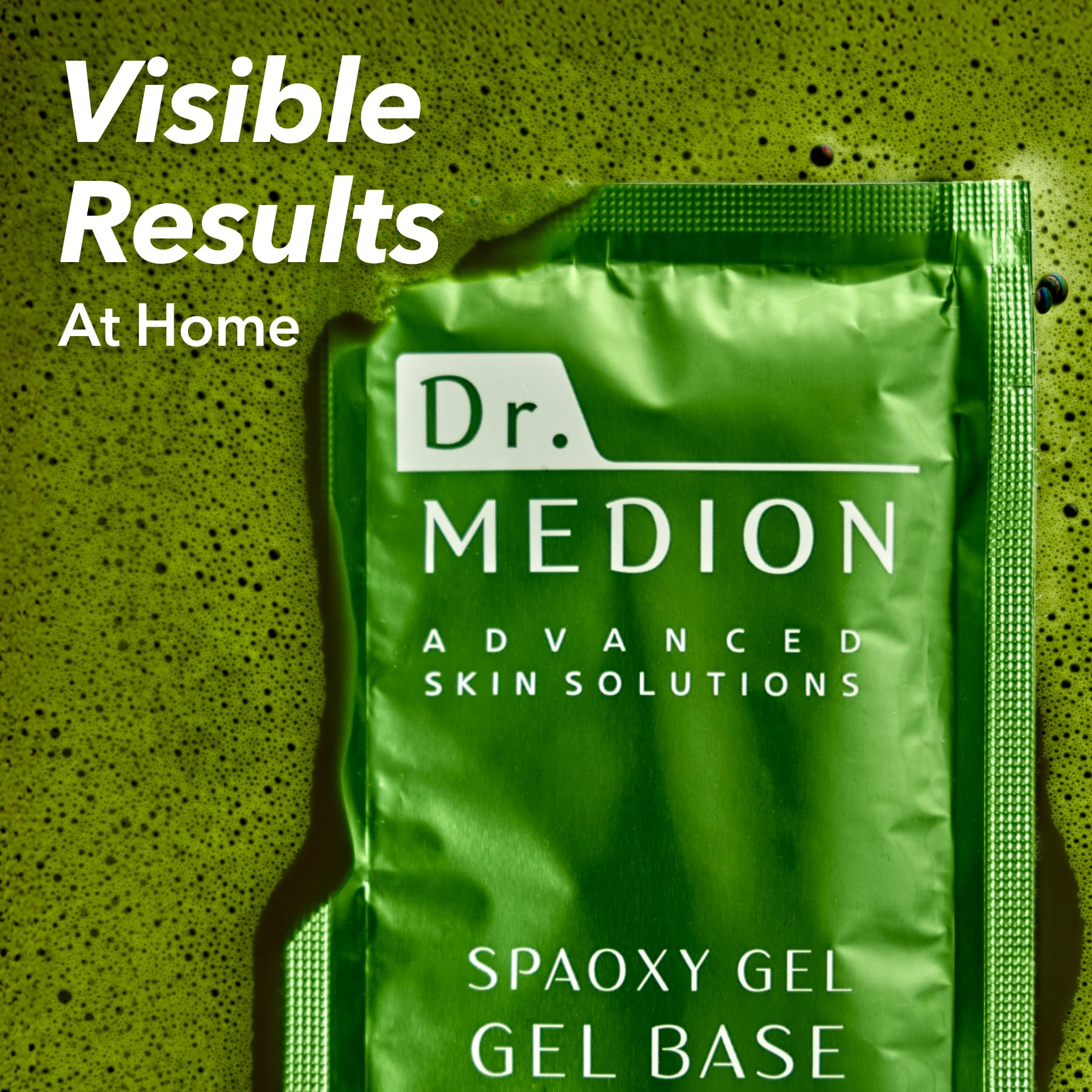 DR.MEDION Spaoxy Gel Mask Matcha CO2 — Brighten Skin & Clear Pores (5-Unit Set)