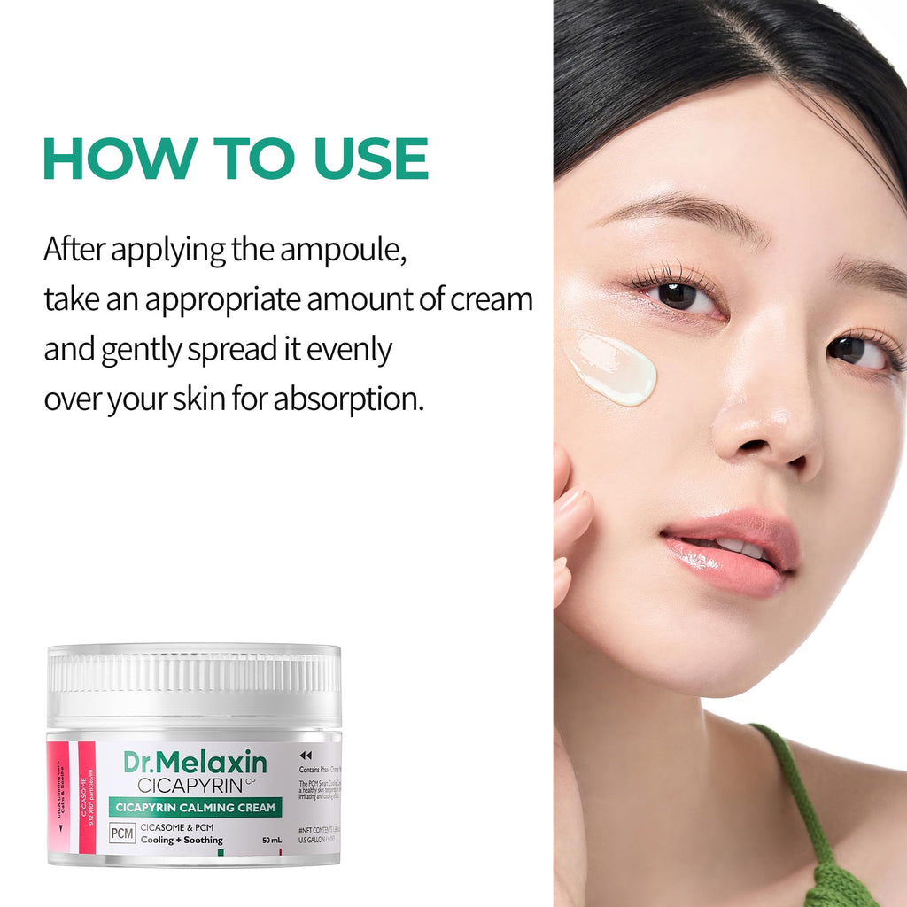 Dr. Melaxin Cicapilin Calming Cream – Cooling Niacinamide Moisturizer 50 ml