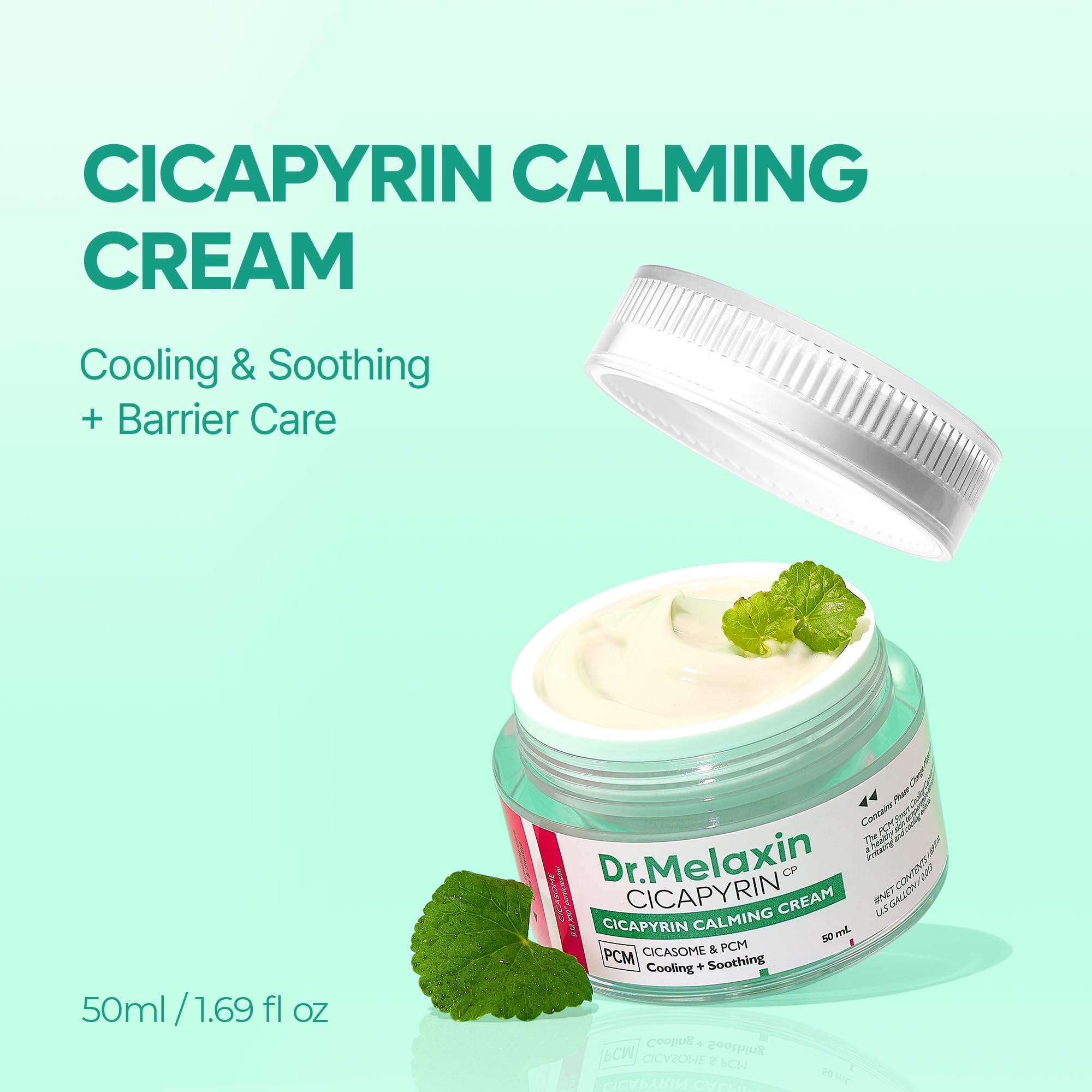 Dr. Melaxin Cicapilin Calming Cream – Cooling Niacinamide Moisturizer 50 ml