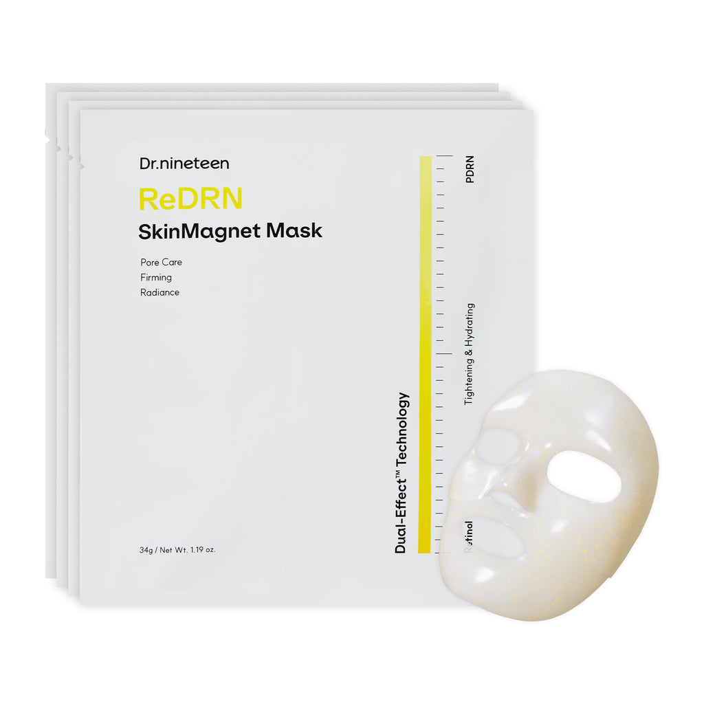 Dr.nineteen ReDRN Skin Magnet Hydrogel Mask | Firming & Smoothing | Biome PDRN + Retinol