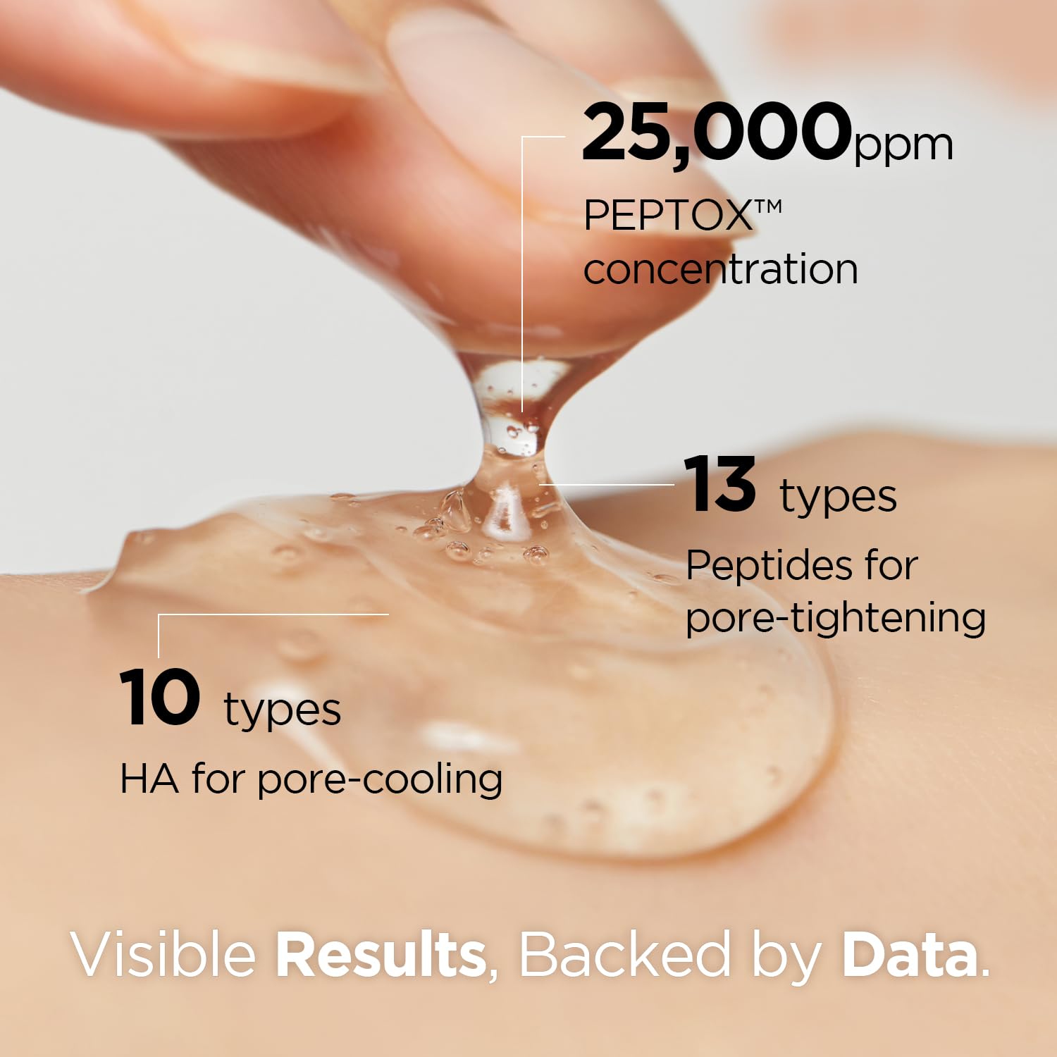 Dr.nineteen V.Peptox Jelly Toner – 25,000ppm Peptides, 10 HA, Exosome | Pore Care