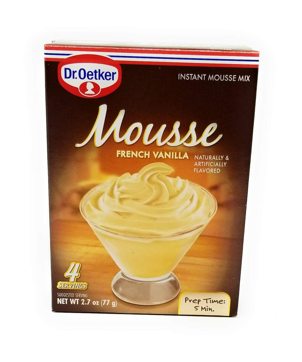 Dr Oetker French Vanilla Mousse - 2.7 oz Pack of 6