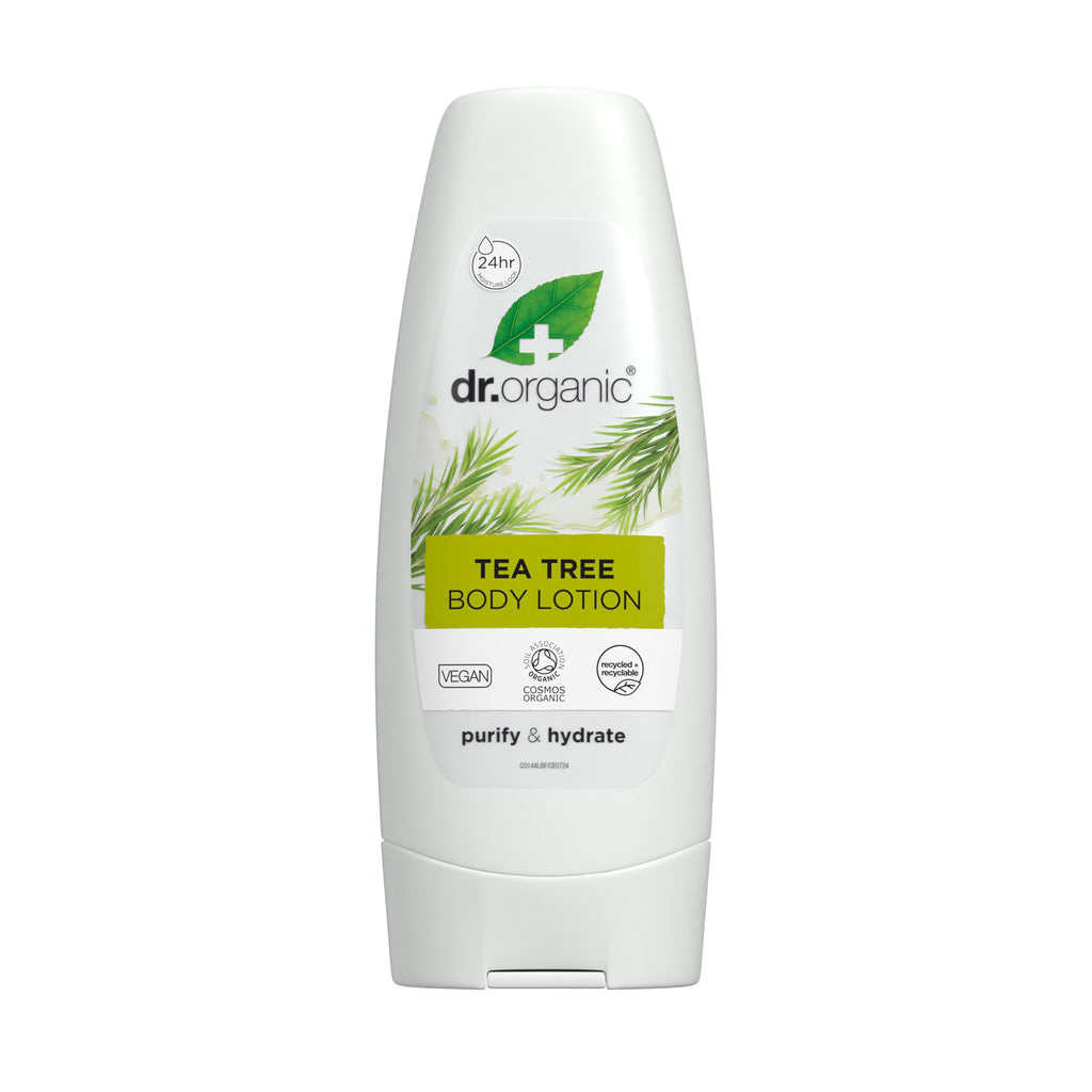 Dr. Organic Tea Tree Skin Lotion – Lightweight, Non-Greasy Moisturizer (6.8 fl oz)
