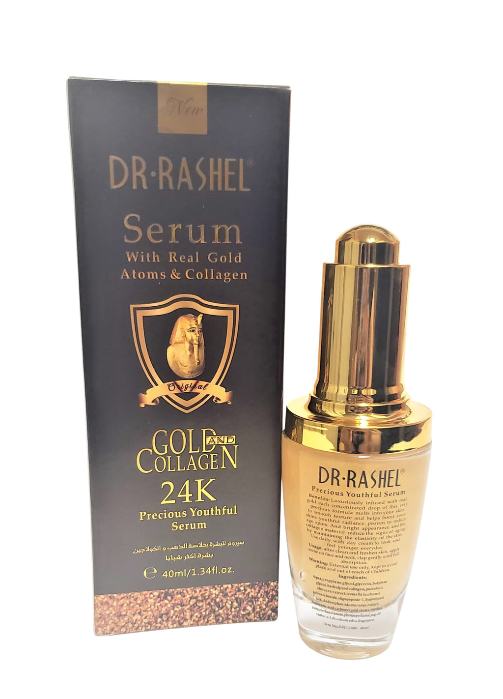 Dr Rashel 24K Gold Atoms & Collagen Youthful Face Serum | Hydration & Radiance