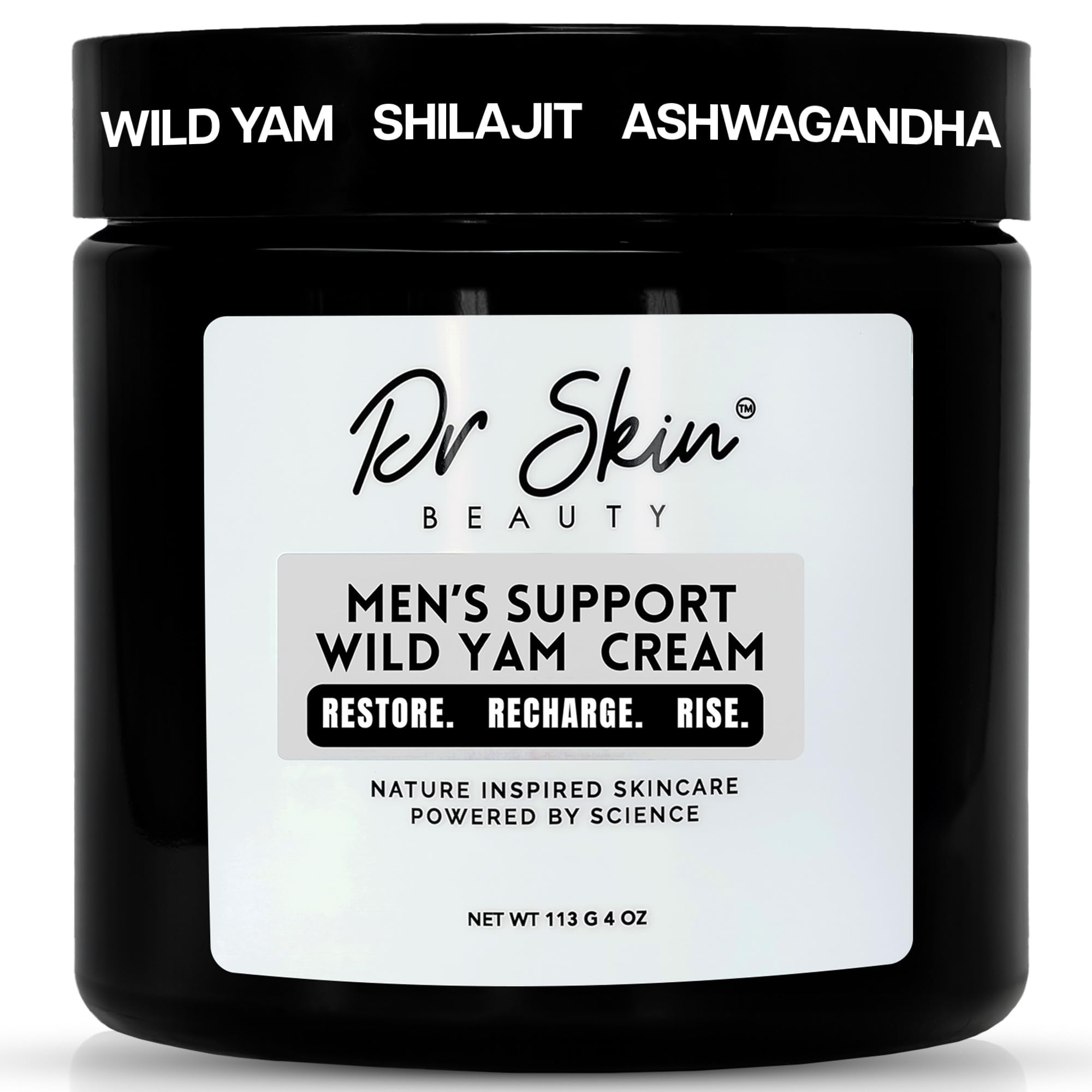 Dr Skin BEAUTY Men's Wild Yam Cream – Hormone Balance, Energy & Endurance