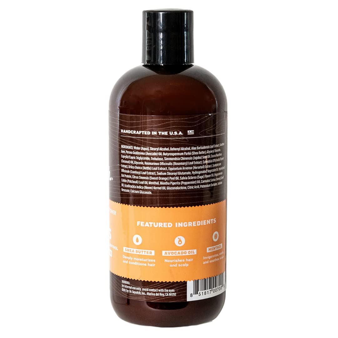 Dr. Squatch Cool Citrus Conditioner for Men – Daily Hydration & Scalp Care