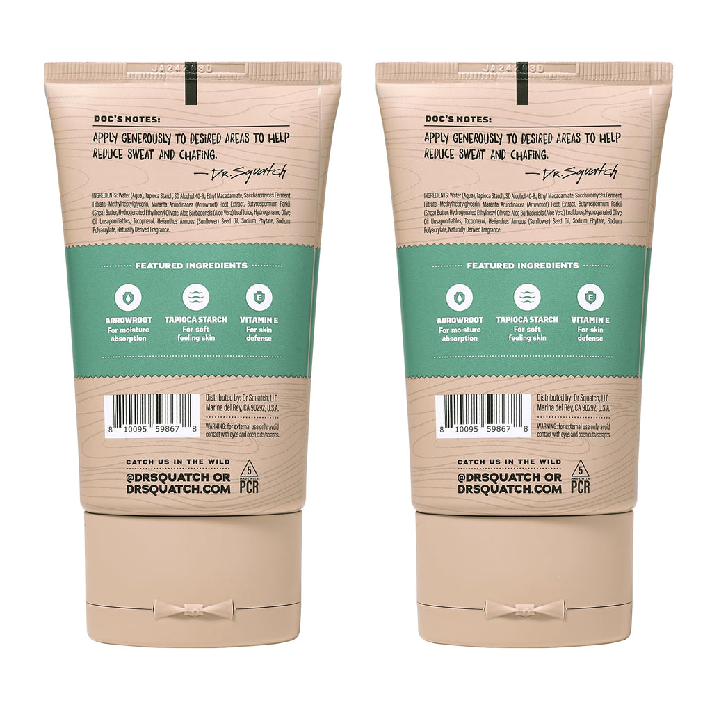 Dr. Squatch Whole Body Deodorant for Men - Rainforest Rapids 2-Pack (3.4 oz)