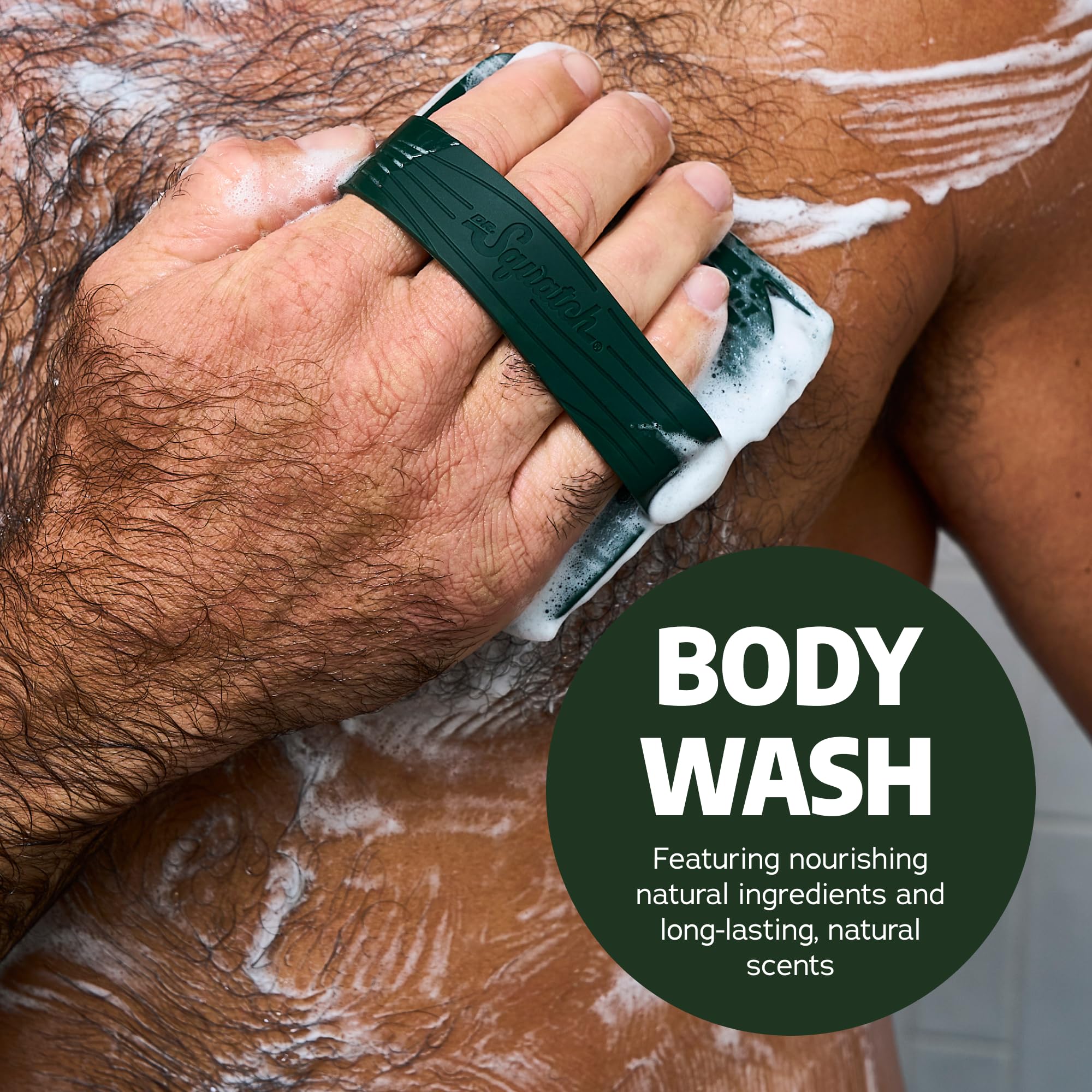 Dr. Squatch Pine Tar Coconut Castaway Body Wash for Men – 2-Pack, 14 oz