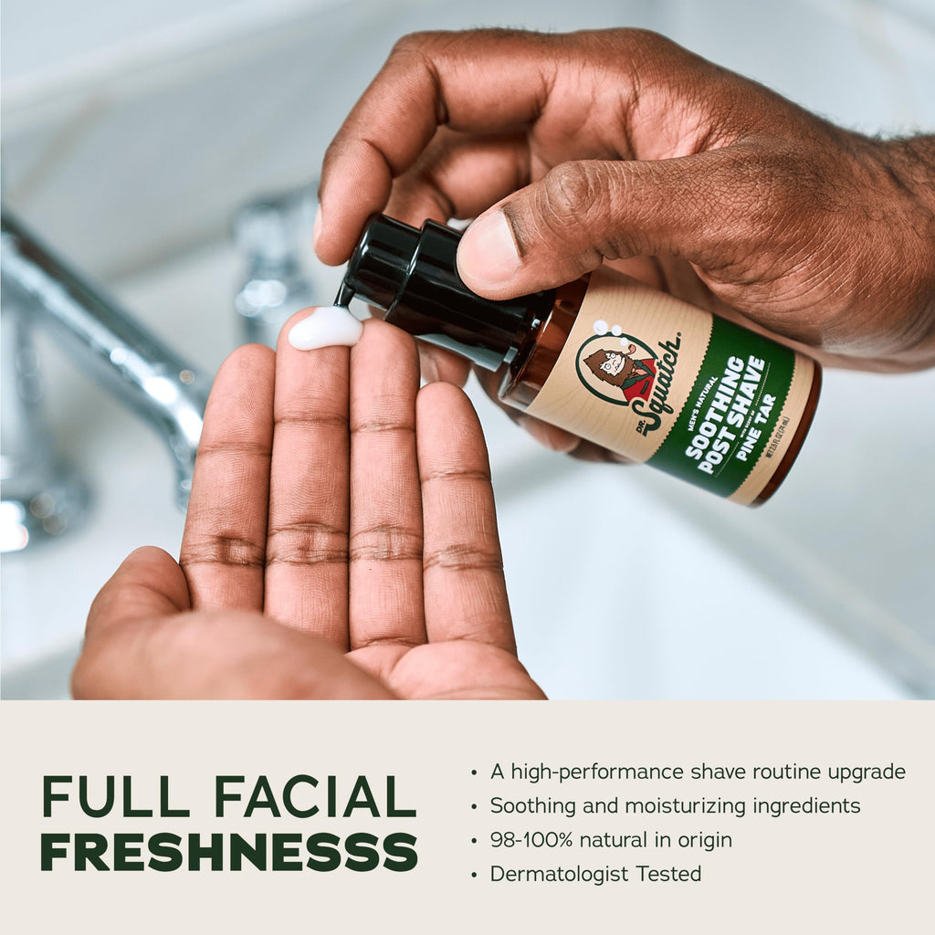 Dr. Squatch Pine Tar Smooth Shave Bundle — Easy Glide Butter + Soothing Post-Shave Moisturizer