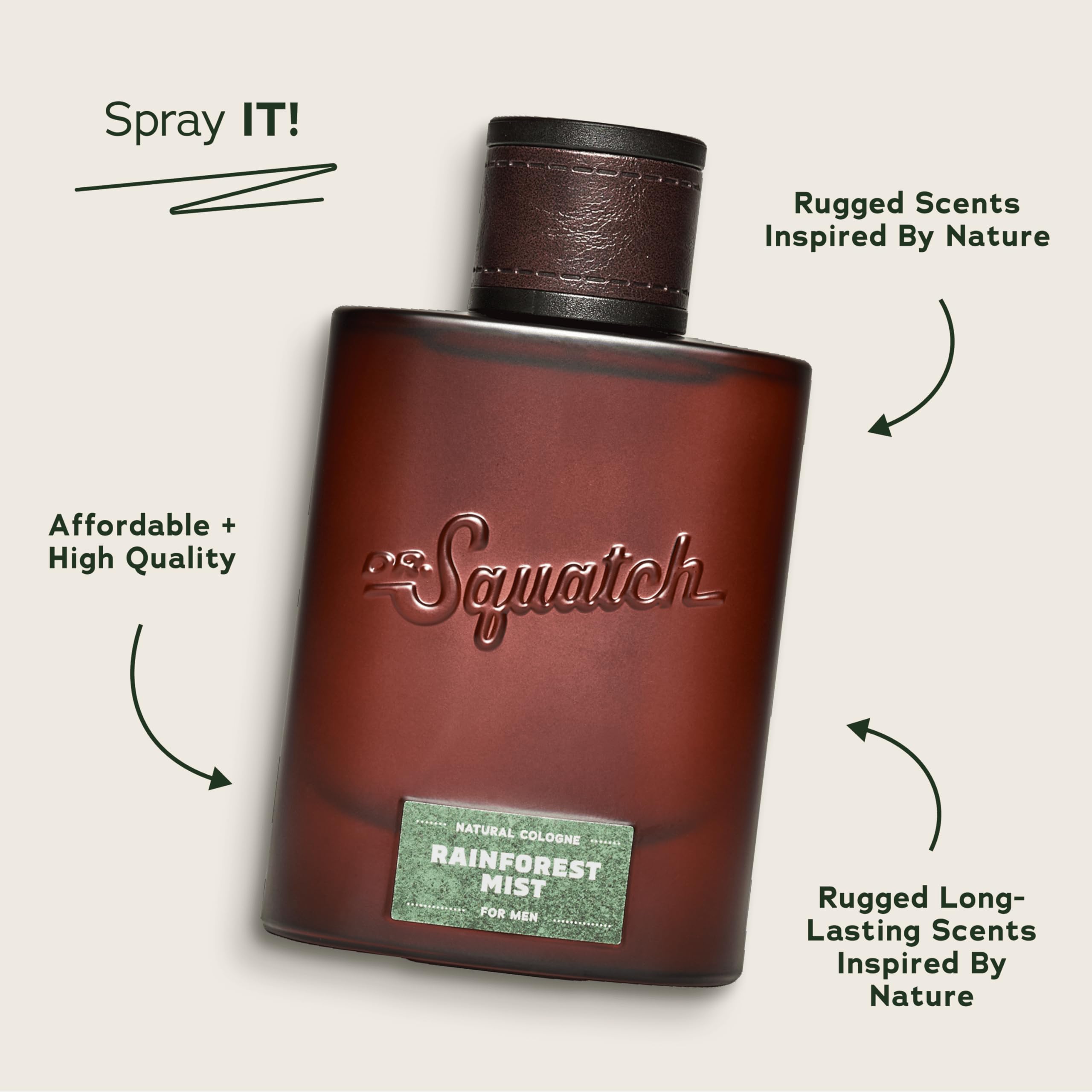 Dr. Squatch Rainforest Mist Cologne – Scent-Lock Technology & Sustainably-Sourced Ingredients