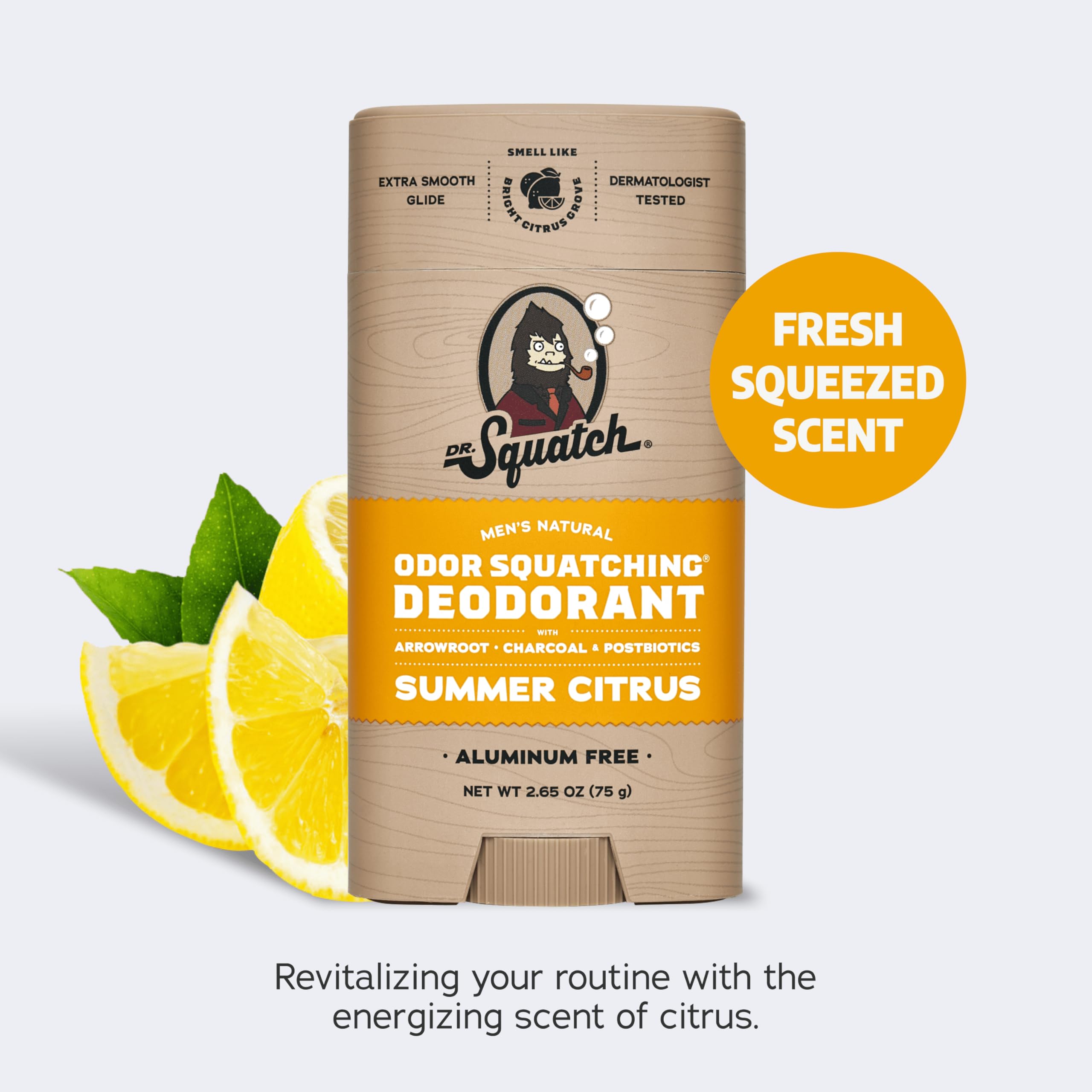 Dr. Squatch Variety Pack: Manly Soap & Deodorant – Summer Citrus & Fresh Falls