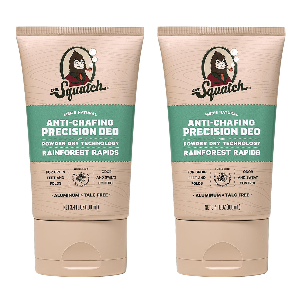 Dr. Squatch Whole Body Deodorant for Men - Rainforest Rapids 2-Pack (3.4 oz)