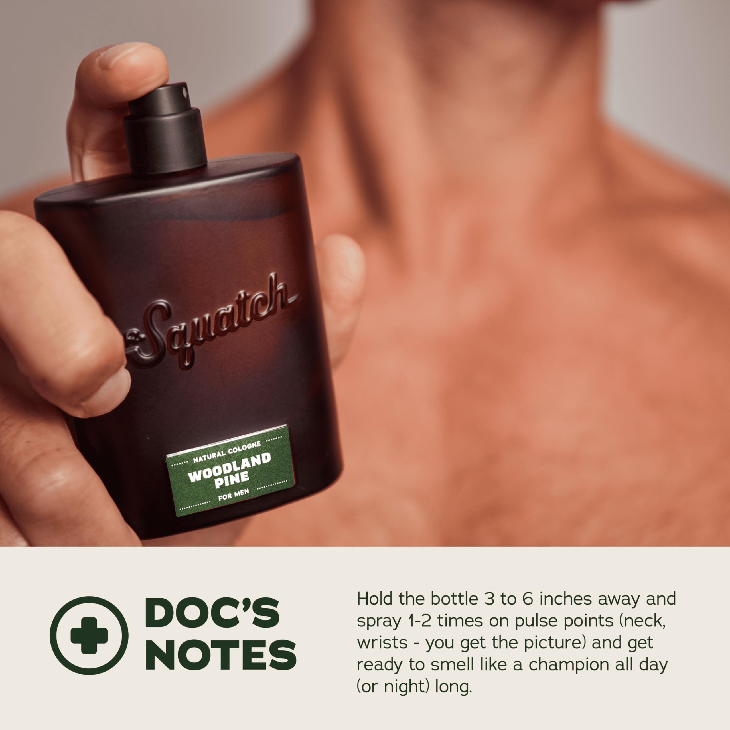 Dr. Squatch Woodland Pine Cologne for Men | Scent-Lock Technology & Sustainably Sourced Ingredients | 1.7 fl oz