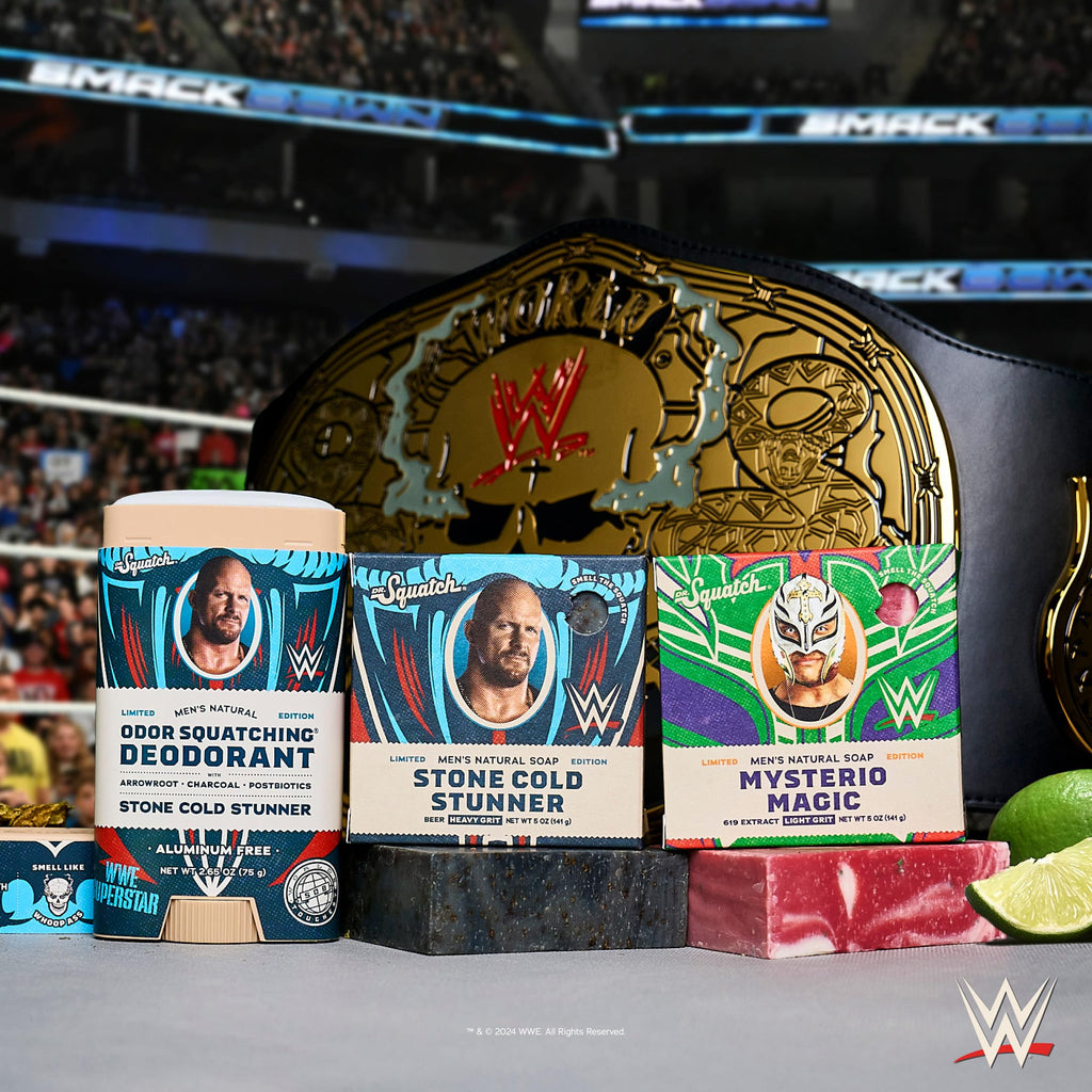 Dr. Squatch WWE Collection – Stone Cold Stunner & Mysterio Magic Soap Gift Set
