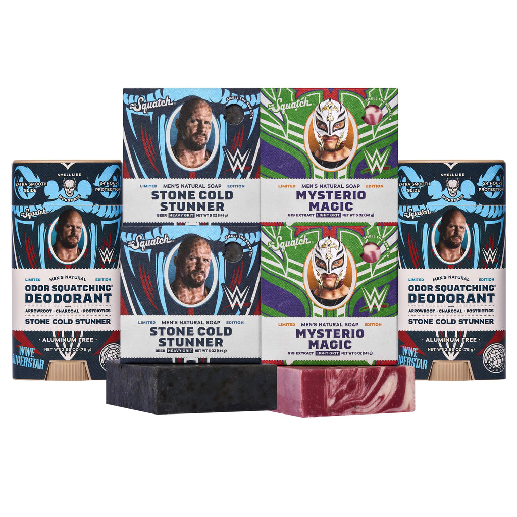 Dr. Squatch WWE Collection – Stone Cold Stunner & Mysterio Magic Soap Gift Set