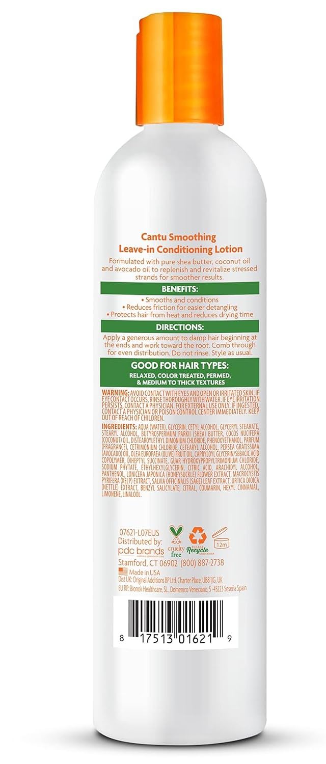 Dr Teal's Cantu Smoothing Leave-In Conditioning Lotion with Shea Butter – 10 oz