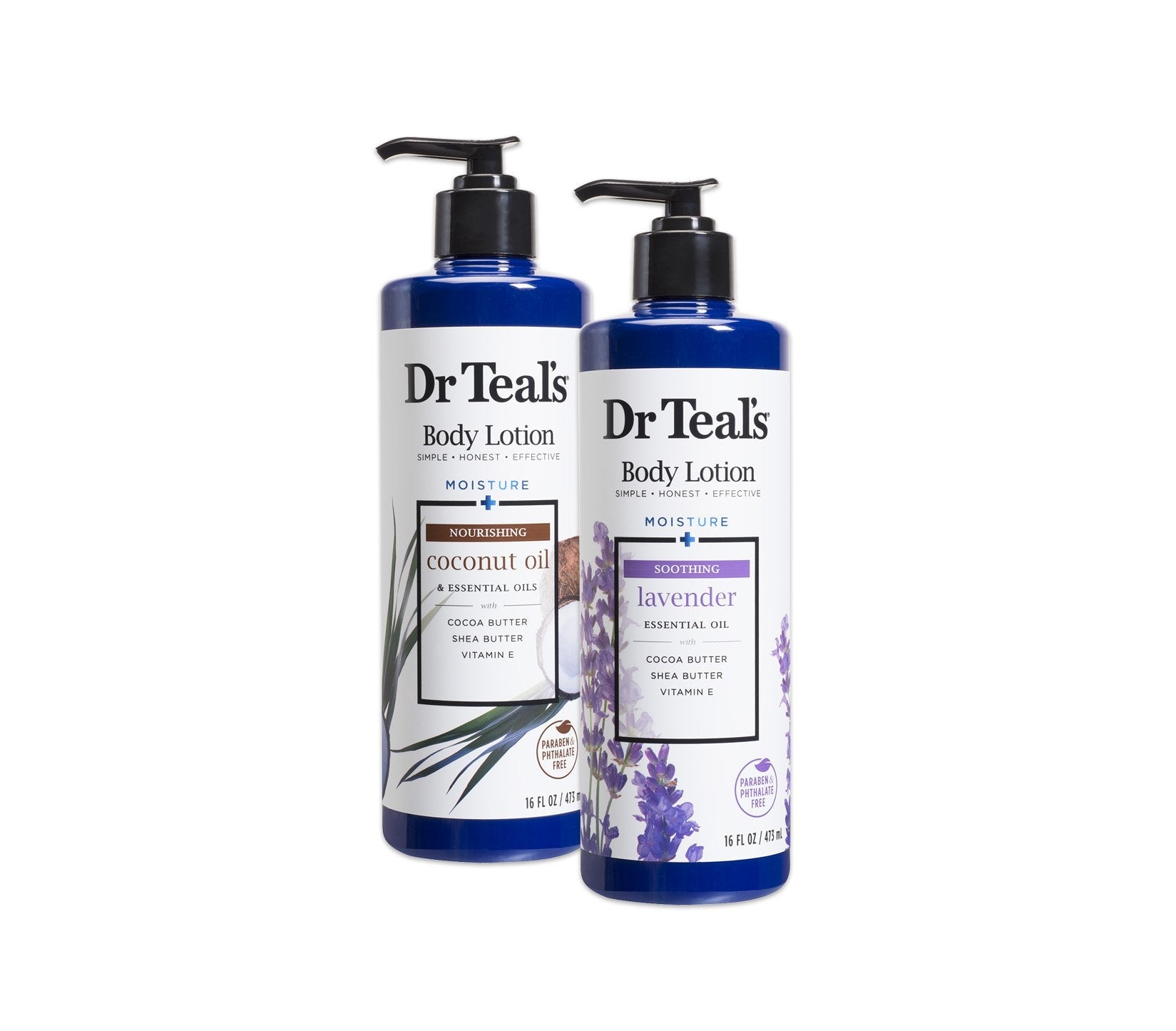 Dr Teal's Coconut & Lavender Body Lotion – 2 Pack, 32 oz Total