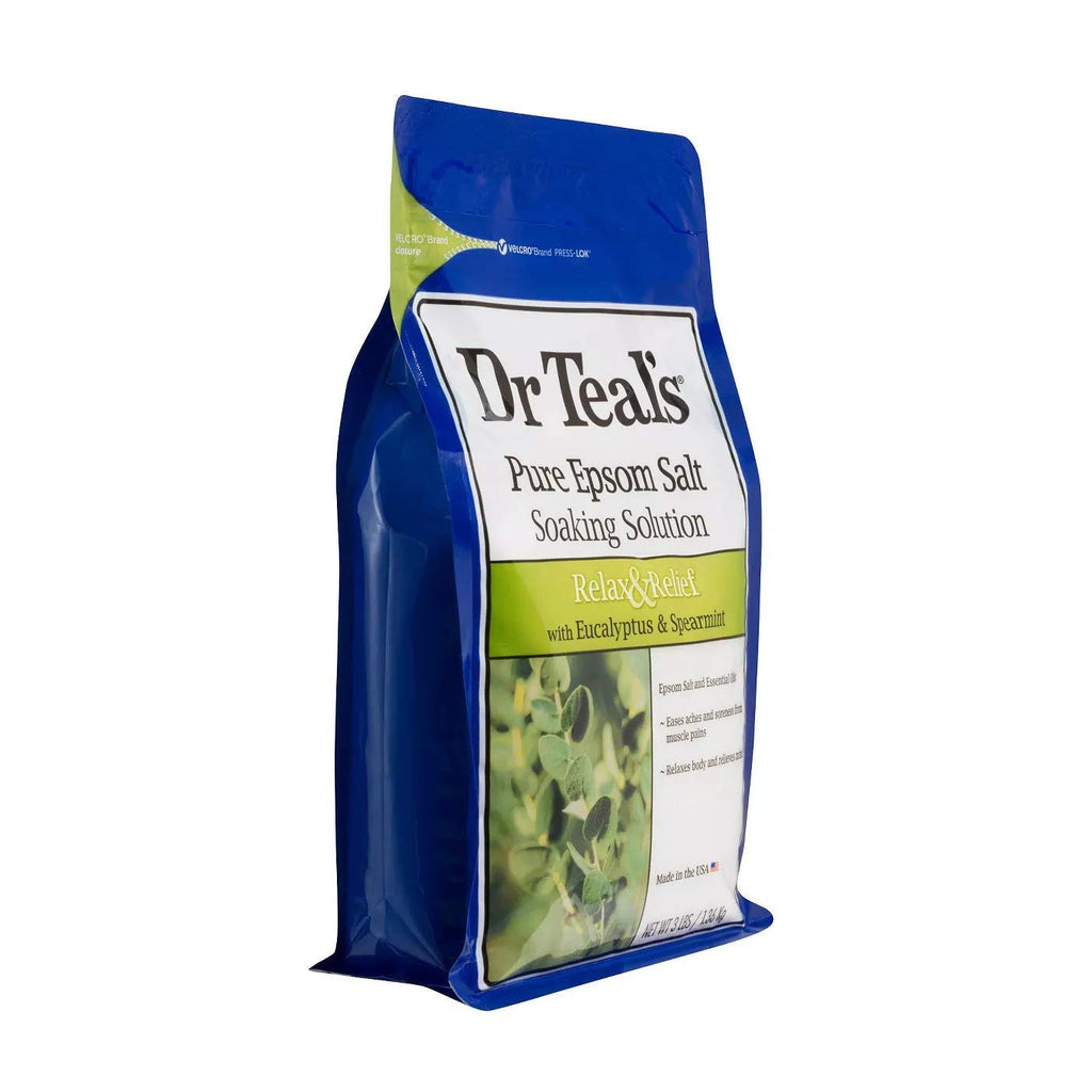 Dr Teal's Epsom Salt Bath Gift Set – Eucalyptus & Spearmint + Coconut Oil (2x3lb)