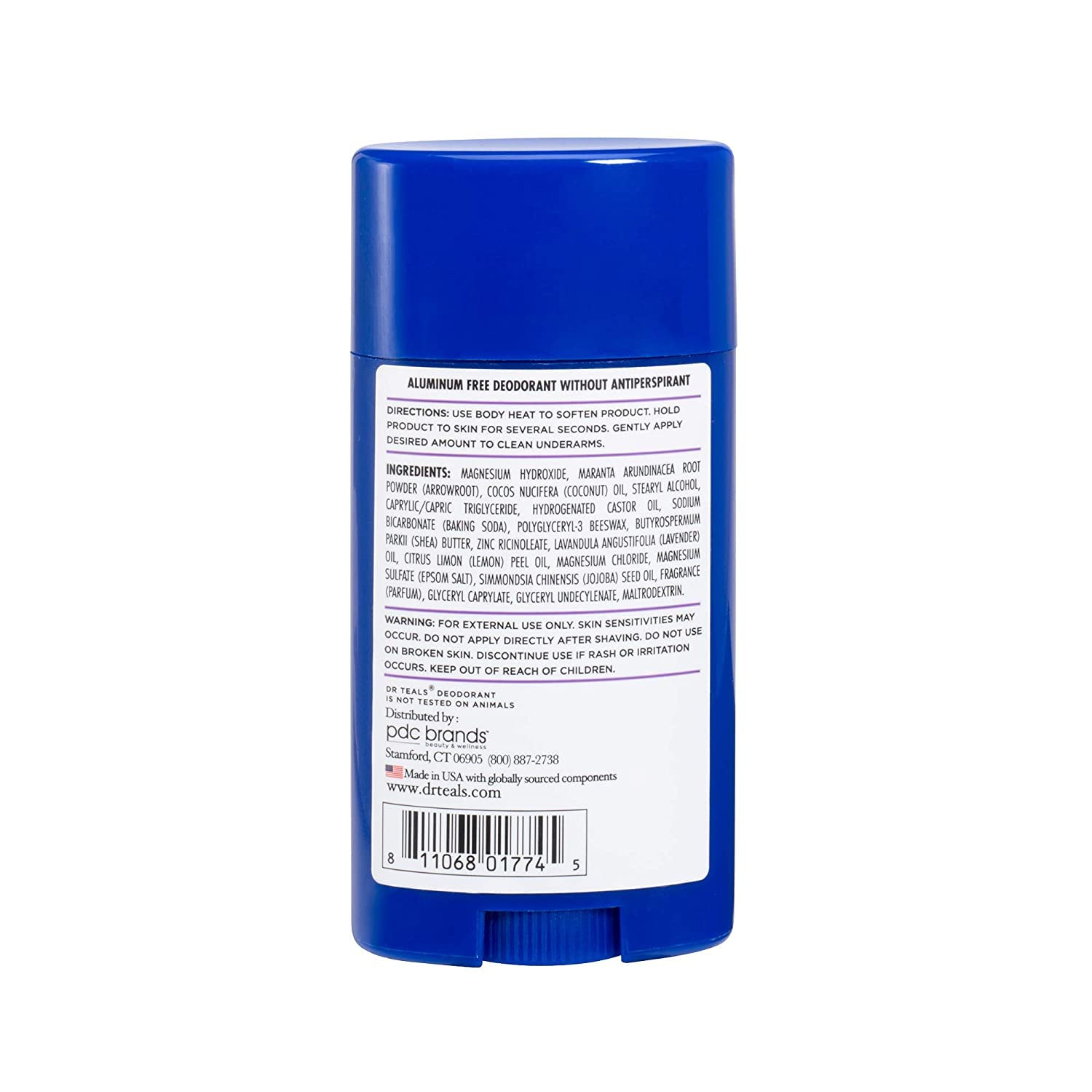 Dr Teal's Deodorant Variety Gift Set (2 Pack) – Vanilla Lavender & Rose & Milk, 2.65 oz Each