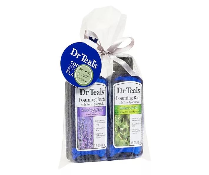 Dr Teal's Lavender & Eucalyptus Foaming Bath Gift Set – 2-Piece