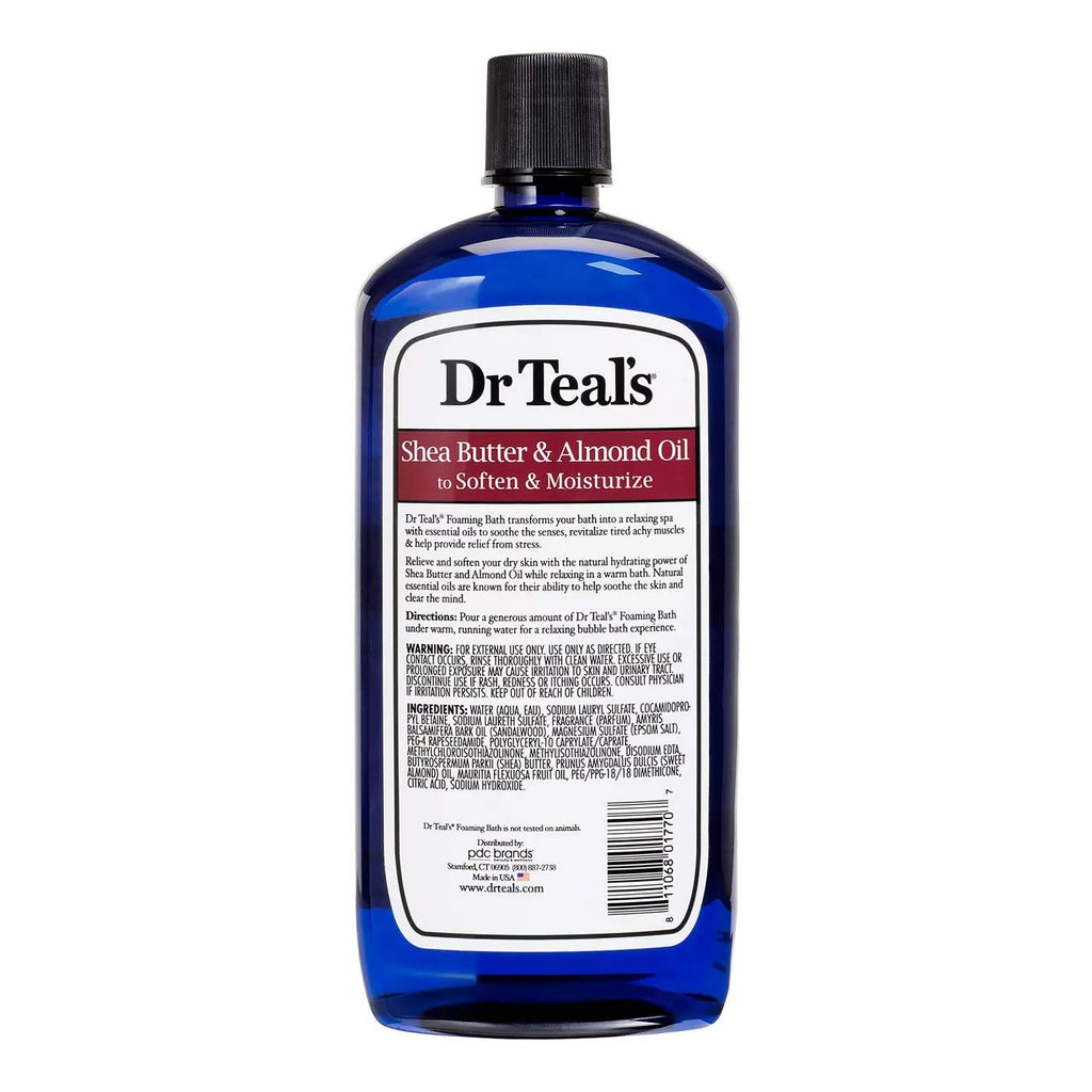 Dr Teal's Foaming Bath Gift Set – Shea Butter & Almond Oil + Melatonin Sleep Bath (2x34 oz)