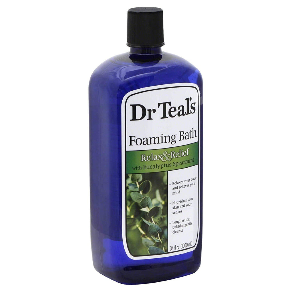 Dr Teal's Foaming Bath Variety Gift Set (2 Pack) – Eucalyptus & Spearmint + Melatonin Sleep Bath