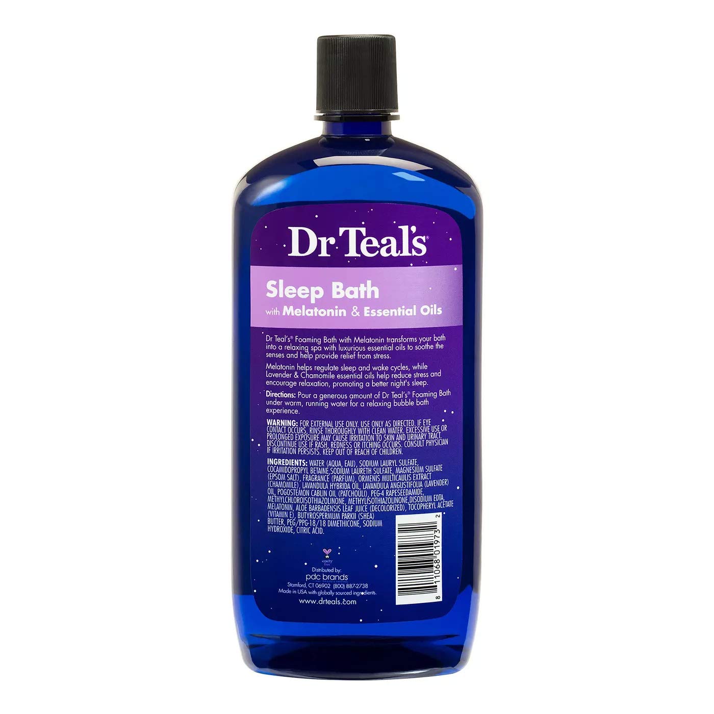 Dr Teal's Foaming Bath Gift Set – Shea Butter & Almond Oil + Melatonin Sleep Bath (2x34 oz)