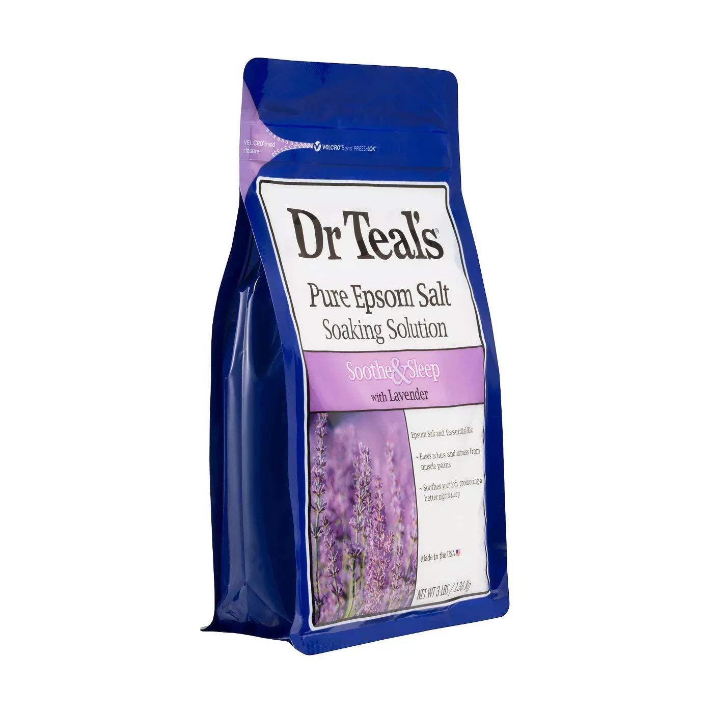 Dr Teal's Pure Epsom Salt Bath Gift Set (2-Pack, 3 lbs each) – Lavender & Hemp Seed Oil Soaks