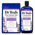 Dr Teal's Lavender Epsom Salt Soak & Foaming Bath Duo – Soothe & Sleep with Lavender