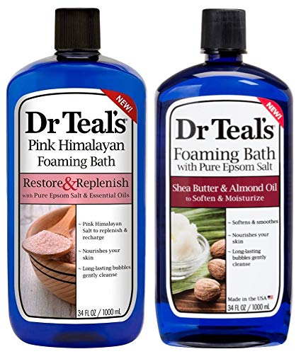Dr Teal's Foaming Bath Variety Gift Set (2 Pack) – Pink Himalayan & Shea Butter & Almond Oil