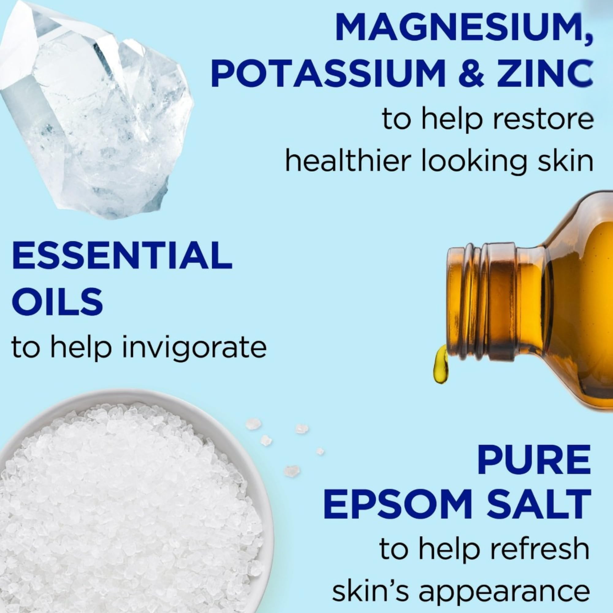 Dr Teal's Holiday Edition Pure Epsom Salt Gift Set, 3 Pack — Eucalyptus Spearmint, Restorative Minerals, Shea Butter & Almond Oil