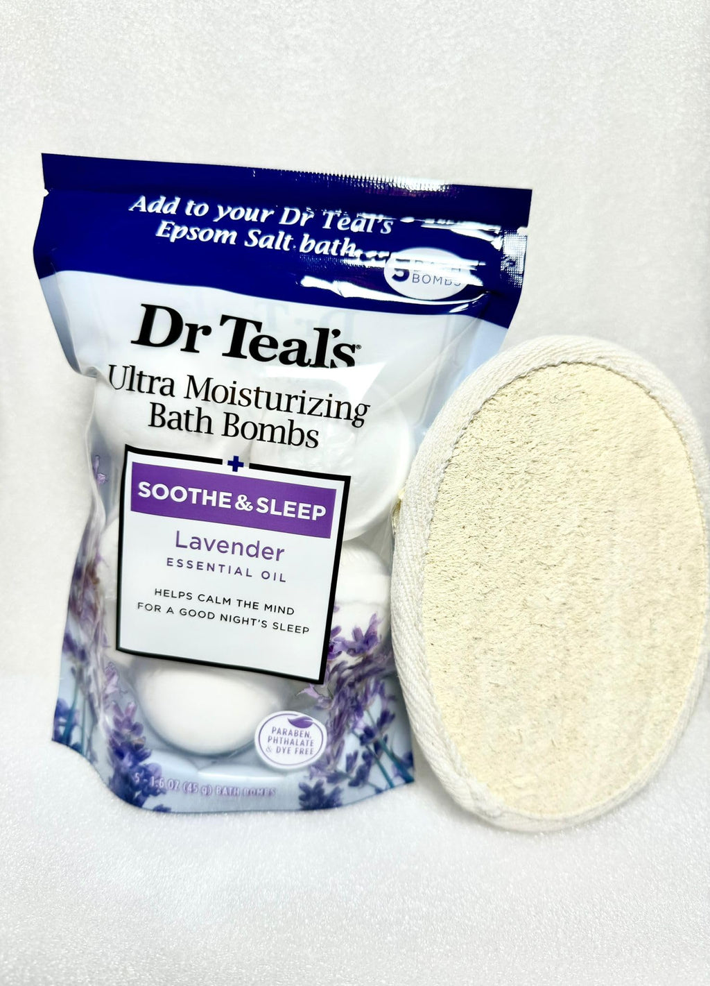 Dr.Teal's 5 Ultra Hydrating Lavender Bath Bombs Gift Set