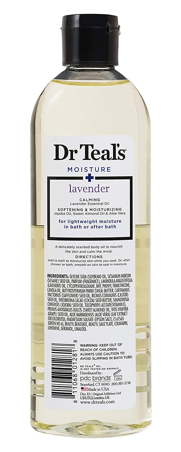 Dr Teal's Bath & Body Oil Variety Gift Set (2 Pack, 8.8oz Each) – Lavender & Eucalyptus Spearmint