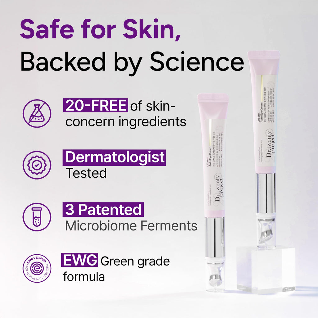 Dr.twentyproject Lifderm Eye Cream with Collagen & Auto Vibration – Eye Care (20ml)