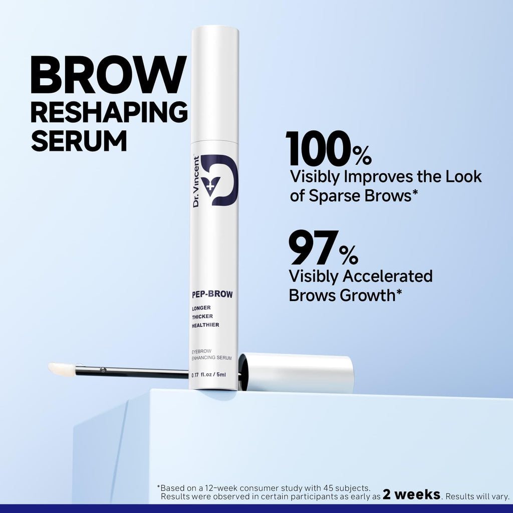Dr Vincent Eyebrow Growth Serum — Biotin Peptides, 2.3× Absorption, Fuller Brows