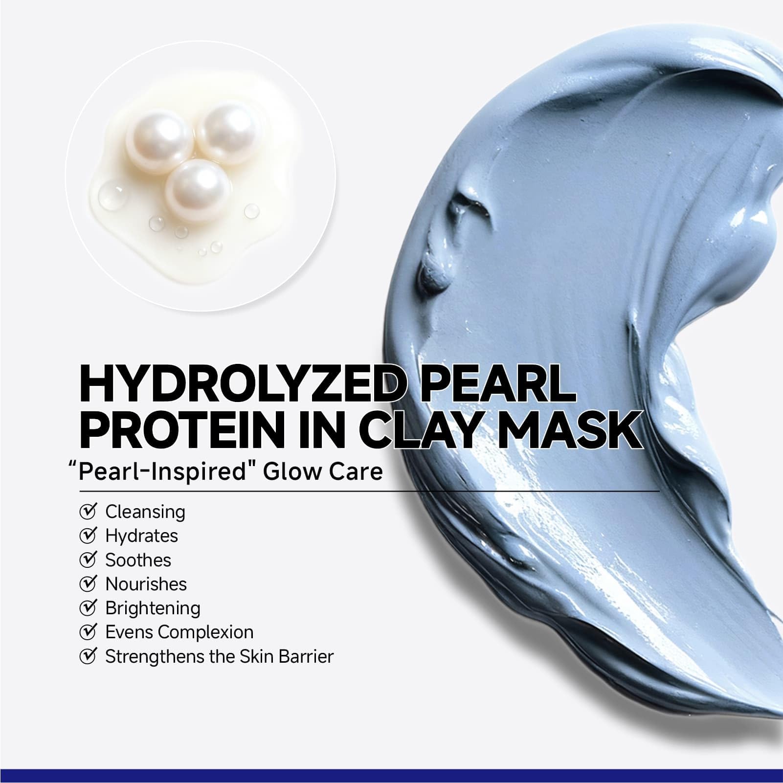 Dr Vincent Deep Pore Cleansing Blue Clay Mask for Face – 5.3 oz Large with Niacinamide