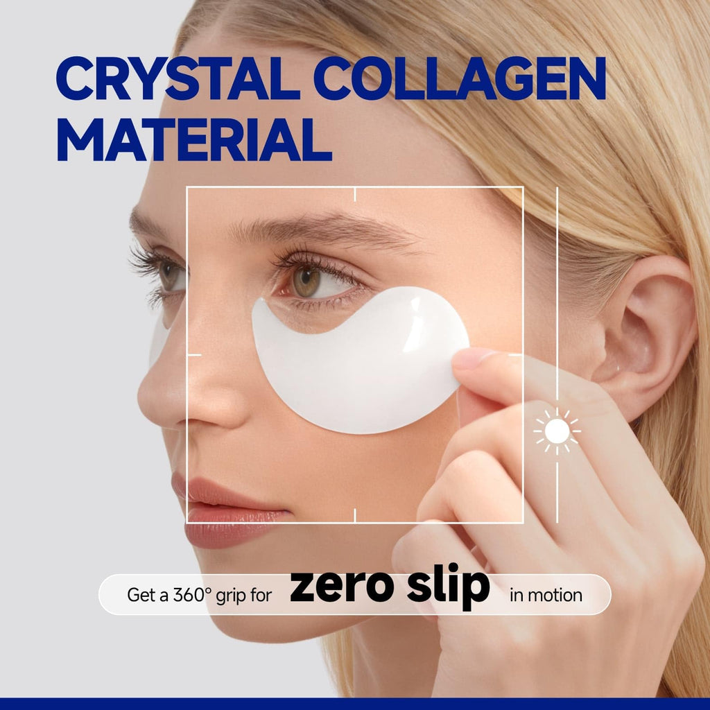 Dr Vincent Peptide Jojoba Under Eye Patches – Collagen Eye Mask for Dark Circles & Puffiness