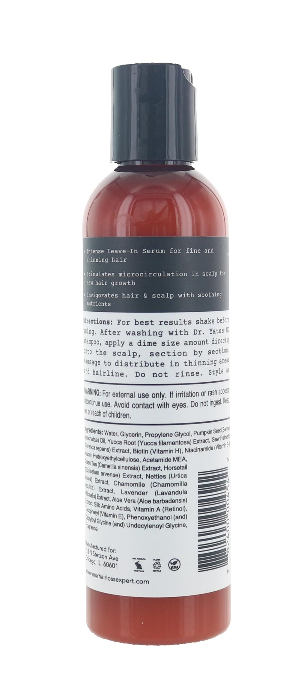 Dr Yates MD Hair Thickening Serum | Intensive Leave-In for Fine & Thinning Hair