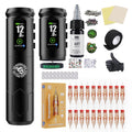 Dragonhawk A1 Pro Tattoo Kit Cordless – Complete Pro Set with 2 Batteries for Beginners
