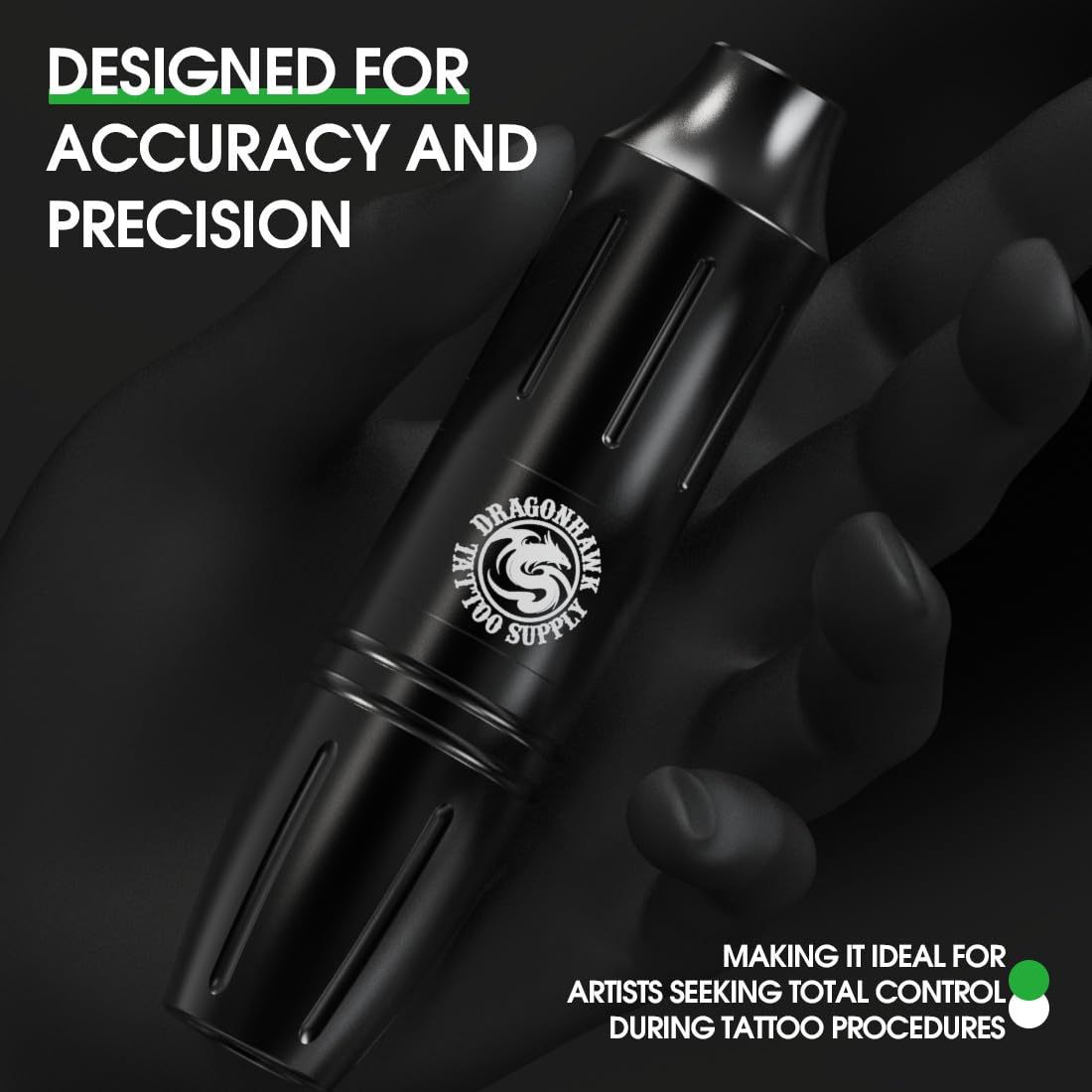 Dragonhawk S11 Cordless Tattoo Kit – Tattoo Pen with Battery Power Supply