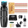 Dragonhawk Complete Rotary Tattoo Pen Kit Mast Tour – 20 Cartridges & Power Supply
